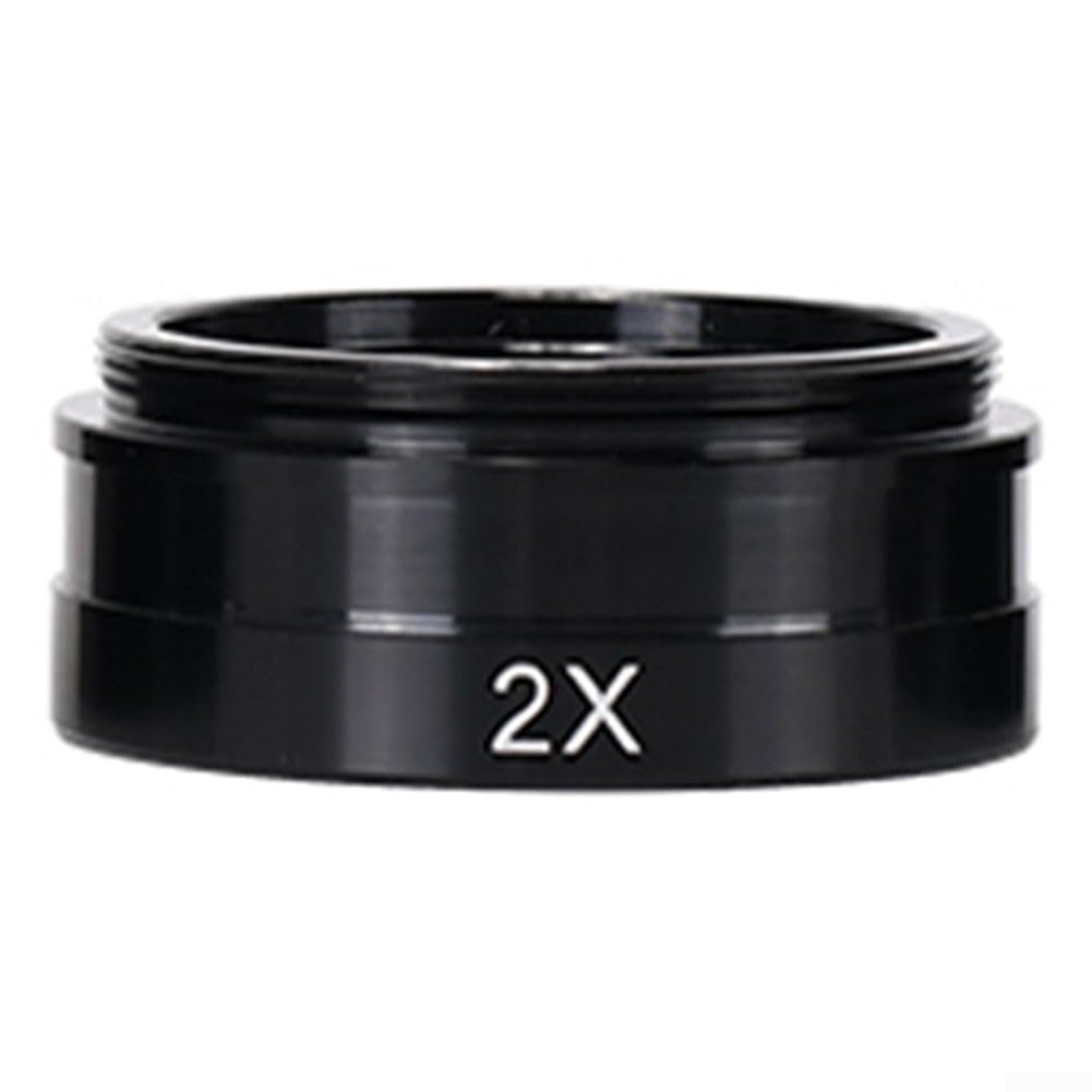 Lente Barlow de 42 mm para objetivo auxiliar de microscopio estéreo con varios ajustes de aumento (0.7X)