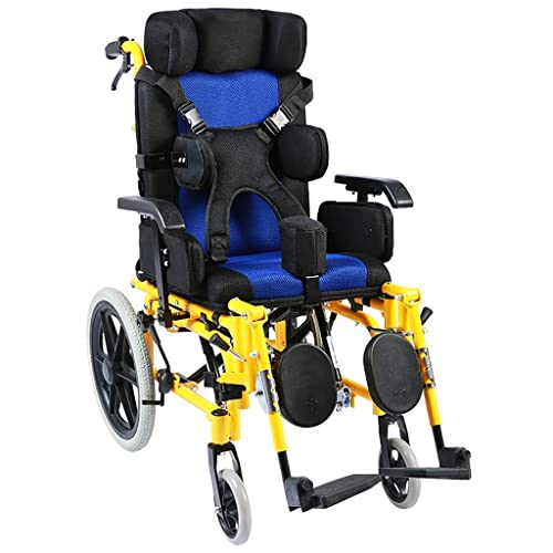 WEWE.V Ultraleichter Premium-Rollstuhl, Gelb 2, 39 cm