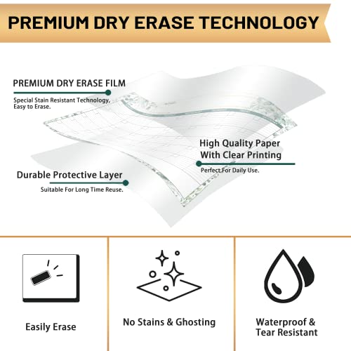 Large Dry Erase Calendar - Undated Monthly Wall Calendar, 40" X 27.8", Dry Erase Calendar For Wall With Stickers & Makers, Erasable & Reusable Calendar Whiteboard For Home, Office, Classroom #TOP3