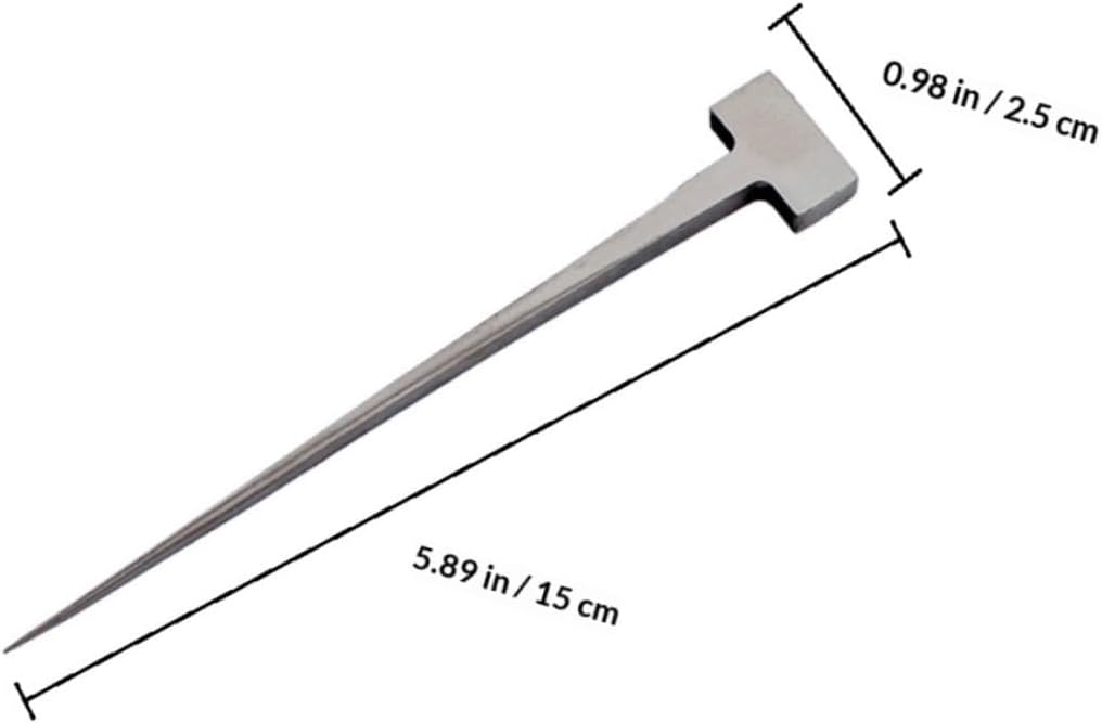 Stainless Steel T-shaped Eel Nail Fish Spike Seafood Killing Tool Kitchen Gadget for Home and Restaurant Use