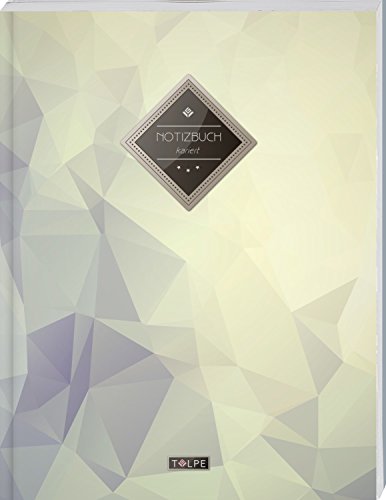 TULPE Kariertes Notizbuch A4 „C142 Diamant“ (140+ Seiten, Vintage Softcover, Doppelrand, Seitenz TULPE Kariertes Notizbuch A4 „C142 Diamant“ (140+ Seiten, Vintage Softcover, Doppelrand, Seitenz
