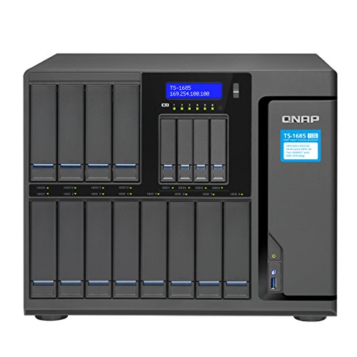 Discount QNAP TS-1685-D1531-16G-US 12 (+4) Bay High-Capacity iSCSI NAS, Intel Xeon 6-core 2.2GHz, 16GB RAM, SATA6G, 4 x 1GbE, 2 x 10GbE (Base-T), 40GbE-Ready Discount QNAP TS-1685-D1531-16G-US 12 (+4) Bay High-Capacity iSCSI NAS, Intel Xeon 6-core 2.2GHz, 16GB RAM, SATA6G, 4 x 1GbE, 2 x 10GbE (Base-T), 40GbE-Ready