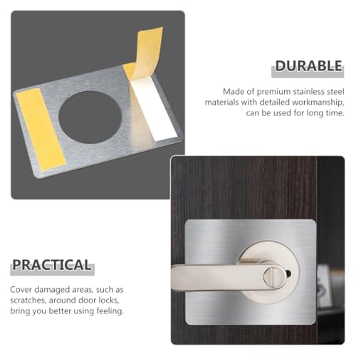 Placas de refuerzo de acero inoxidable de diseño reforzado para puertas 5
