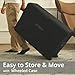 Simpli Comfy EZ Bed Twin Self-Inflating Air Mattress with Built-in Frame, Pump and Wheeled Case, Blow Up Inflatable Air Bed Perfect for Home, Guests, Travel, Vacation, Camping