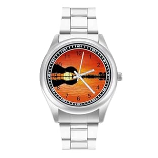Material: The case is made of alloy and the strap is made of stainless steel, which is very durable. Design: Large dial design to check the time at any time; perfect for wearing with your jacket, coat, sweater, etc. to create your own fashionable out...