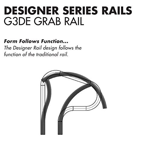 Inter-Fab DR-G3DE065-SINGLE Economy Stainless Steel Pool Grab Rail Ladder (Single) Designer handrail
