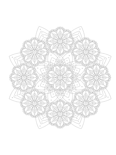 Creative Haven Mandalas Color By Number Coloring Book