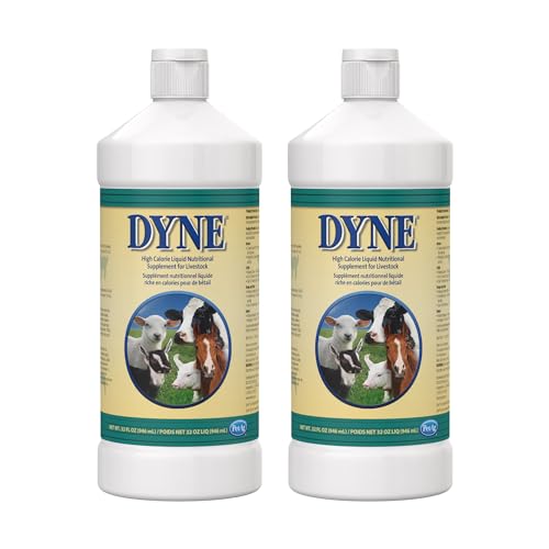 Image of PetAg Dyne High Calorie Liquid Nutritional Supplement for Livestock - 32 oz - Includes Added Vitamins - Excellent for Underweight, Stressed, or Recovering Animals