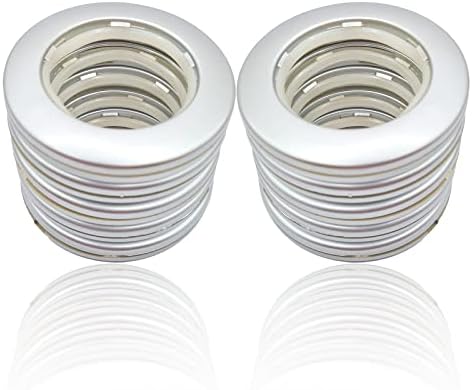 Okra 10 x Silver Curtain Eyelets for Curtains