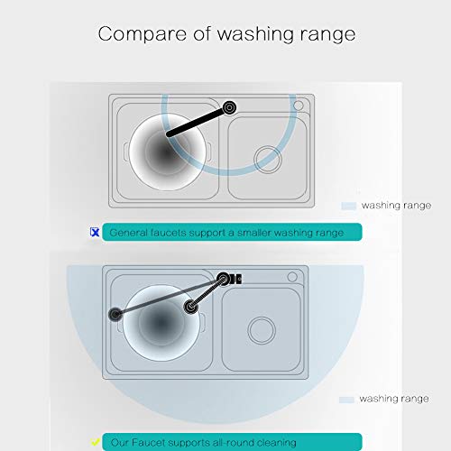 Kitchen Sink Faucets 360 Rotatable Single Lever Stainless Steel Wall-Mounted Kitchen Tap Ktichen Faucet Chrome Finished #TOP7