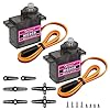 2PCS MG90S 9g Micro Servo Motor Metal Gear for RC Robot Car Plane Helicopter Mini Servos for Arduino Project