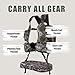 CAMOMAX Turkey Vest with Seat - Lightweight Adjustable Hunting Vest, 3-inch Cushion, Ample Storage with Multiple Pockets