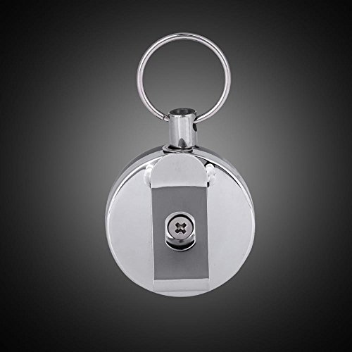 Alomejor Portachiavi Retrattile con Moschettone da...