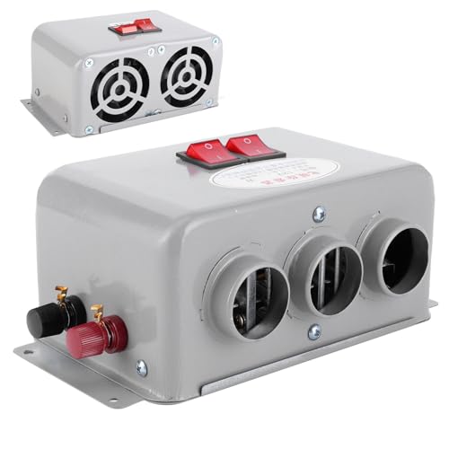 Image of Compact Car Heater 12V, 600W‑800W 12V Car Heater Compact Car Heater 3 Hole Winter Fast Heating Warmer Frost Removing Low Noise