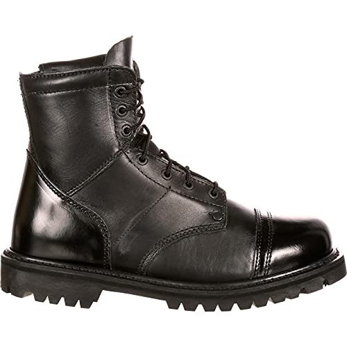 ROCKY Side Zipper Jump Boot, Black, Size 9.5(WI)