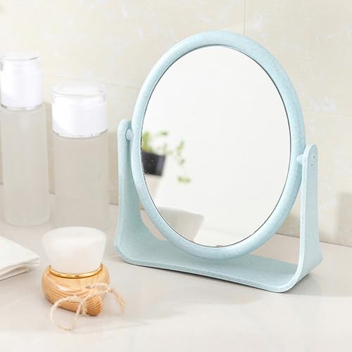 Set de 2 espejos para maquillaje Beaupretty azul miniatura 4