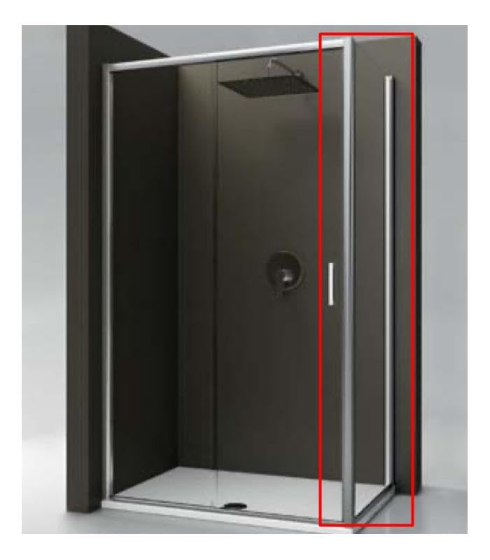 Ideal Standard - Lado Fijo para Cabina de Ducha de Carretera Izquierda