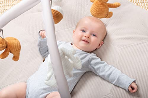 BO Baby's Only - Baby speelkleed met boog - Baby gym - Playmat - Speelmat Sense - Caramel/Kiezelgrijs/Wit - Zachte rib corduroy stof - 94x83 cm - Afbeelding 7