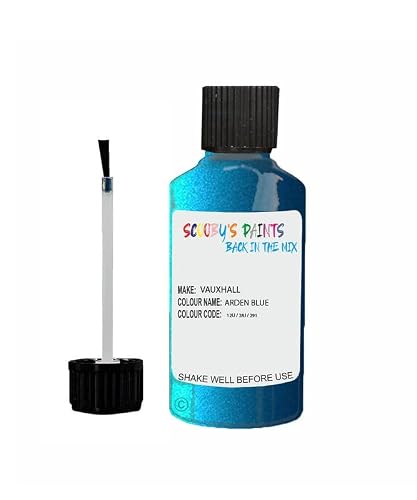 Scoobys Paints Back In The Mix Arden Blue Touch Up Paint For Vauxhall 291 Metallic