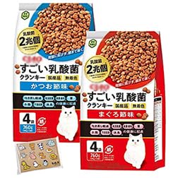 Amazon | 【2種セット(各1個)】 すごい乳酸菌クランキー 猫用 760g