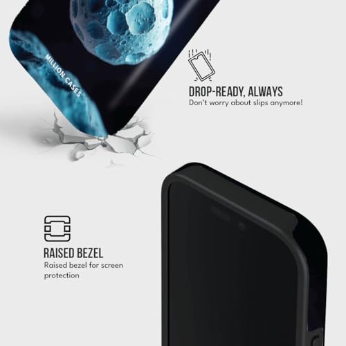 Image of MILLION CASES Back Cover Case for iPhone 15 Pro Scratch Resistant Anti-Slip Polycarbonate Shockproof Protective Durable Astral Code Crystal Case for Men & Boys
