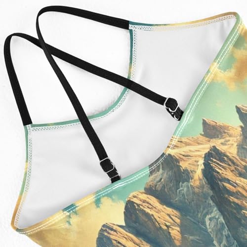 Mountain Lake Fall Bathing Suits for Girls Kids Swimsuits Summer Beach Swimwear One Piece Swimsuits4