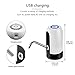 5 Gallon Water Dispenser, Water Bottle Pump Electric Portable USB Charging for 5 Gallon Water Bottle Built-In 1200MHA Battery White