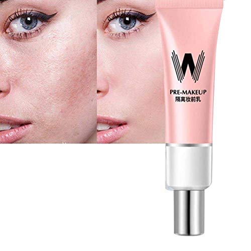 Wenasi Pore Primer Facial Makeup Primer Base, Pink Isolation Cream Invisible Pore, Cover Acne Marks, Oil Control, Moisturizing Essence Concealer Foundation, 35g