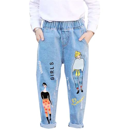 Pantalones vaqueros para niña ropa de entretiempo moda infantil pantalones largos cómodos