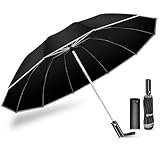 【2025新モデル・超大サイズ・12本骨】折りたたみ傘 ワンタッチ 自動開閉 逆折り式 メンズ傘 大きい おりたたみ傘 台風対応 梅雨対策 超撥水 晴雨兼用 紫外線遮蔽 UVカット 折り畳み傘 メンズ レディース 収納ポーチ付き