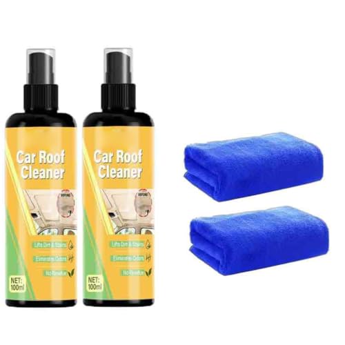 Car Headliner Cleaner Spray,Deep Cleaning Car Roof Cleaner with Microfiber Towel, Removes...