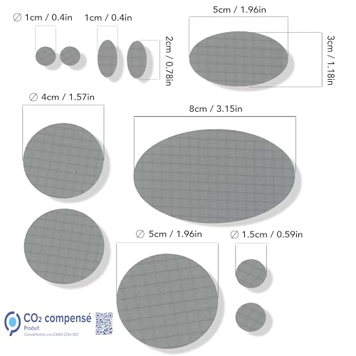aZengear Repair Patches for Jackets, Tent, Shoe Toe, Air Mattress, Inflatables, PVC Gear - Waterproof, Self-Adhesive, Tear-Cold-Heat-Resistant, Down Puffer Coat (11 Pcs, Silver)