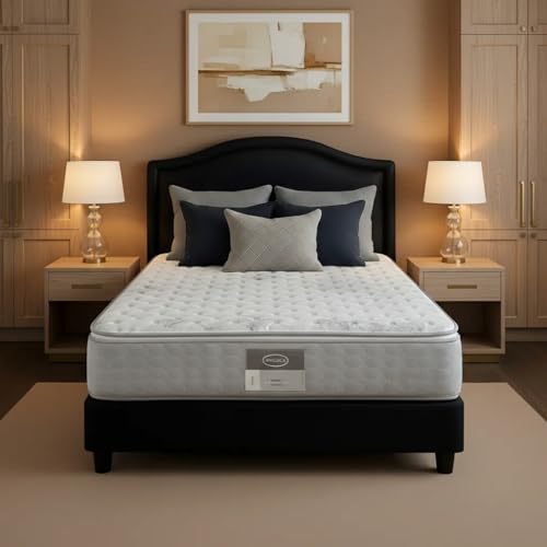 Lista de Colchon matrimonial america que puedes comprar esta semana. 46 America Colchón Matrimonial Royalty MAX | Pillow Top y Tela Antibacterial | Sistema Perfect Side | Colchon Matrimonial con 510 Resortes Infiniti Calibre 14 | Ideal para Cama...