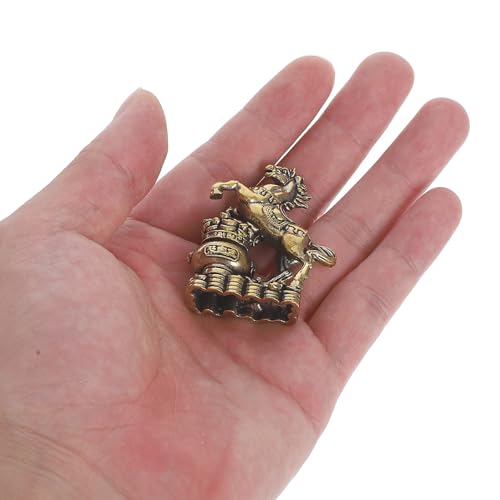 Figurines cheval du zodiaque en laiton pour harmoniser un intérieur encombré ou terne