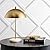 JONATHAN Y JYL1071A Ella 20.7" Dome Metal with Marble Base LED Table Lamp Classic Glam Bedside Desk Nightstand Lamp for Bedroom Living Room Office College Bookcase LED Bulbs Included, Gold Leaf/White