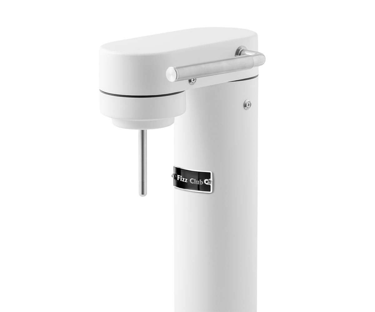 Machine à Eau gazeuse Fizz Club H2O Blanc Mat – Gazéificateur Manuel Sans Électricité
