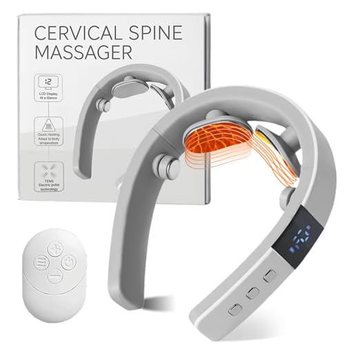 HAPIPET Neck Massager with Heat, Neck Massager for Pain Relief Deep Tissue, Multiple Mode Adjustment, Portable and Suitable for Travel and Home