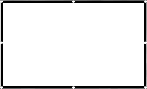 Pantalla de proyector para exteriores Pantalla de teatro plegable y portátil para el hogar Gran diseño magnético enrollable, ideal para patio