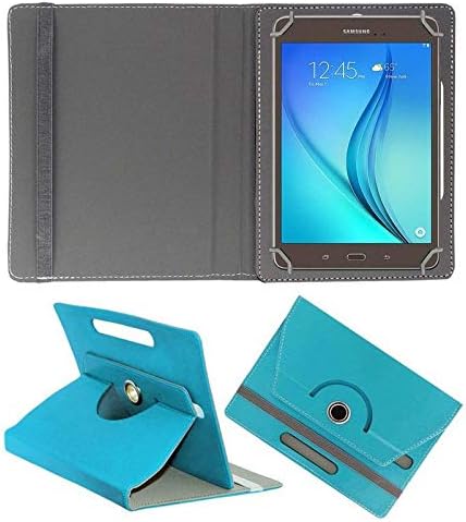 Hello Zone Exclusive 360� Rotating 8� Inch Flip Case Cover Book Cover for ZTE V81 -Sky Blue