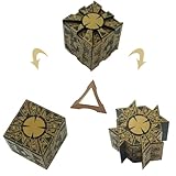Detachable Hell Raiser PVC Puzzle Box Replica, 3 x 3 x 3 inches, with Base,Transformable.Holiday Gifts,Halloween Cosplay Movies Props