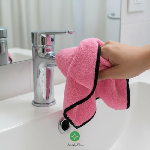 Image of Microfiber Cloths for Home Cleaning - Thick, Reusable & Lint-Free | for Kitchen, Dusting, Glass, Furniture & Other Surfaces (600 GSM, 40X40cm Pack of 12)