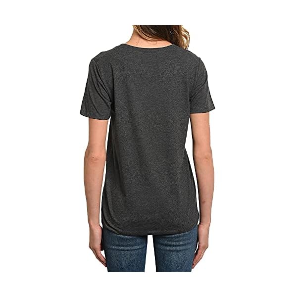 Disney Womens T-Shirt Maleficent Print Villain (Charcoal, Medium)