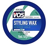 VO5 Styling Wax, 75ml – Flexible Hold, Natural Finish Hair Wax for Men & Women