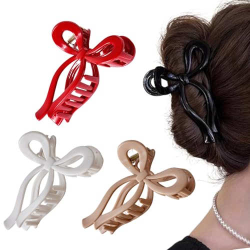 Pasadores de garras para el cabello, 4 pasadores flexibles para las niñas | Pinza de garra flexible - para actividades deportivas Escuela Cumpleaños Amigas Niñas Adolescentes Niña