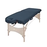 EARTHLITE Harmony DX Portable Massage Table Package – Eco-Friendly Design, Deluxe Adjustable Headrest, Hard Maple, Aircraft Quality, up to 550 lbs