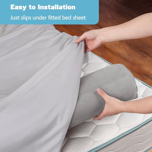 Image of USHMA 2Pack Travel Bed Rails for Toddlers | Non-Slip Soft Flocking Portable Inflatable Bed Rails for Toddlers | Travel Toddler Bed Rail for Full, Queen, King Size Beds | Portable Bed Rail for Travel