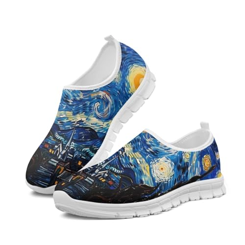 JoyLamoria Bright Blossom Walking Shoes Travel Clog Slip on Causal Loafer with Floral Print Fashion Sneakers for Men Women