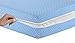 Funda de colchón 100% de polialgodón con cremallera, protector de colchón para cama individual, doble, King y Super King con cremallera, de fácil cuidado, poliéster, azul, matrimonio