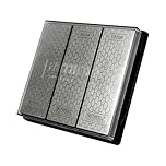 Faithfull Diamond Whetstone Kit – 3-in-1 Sharpening System with 400G / 600G / 1000G Grit Stones for Knives, Chisels, Scissors & Cutting Tools