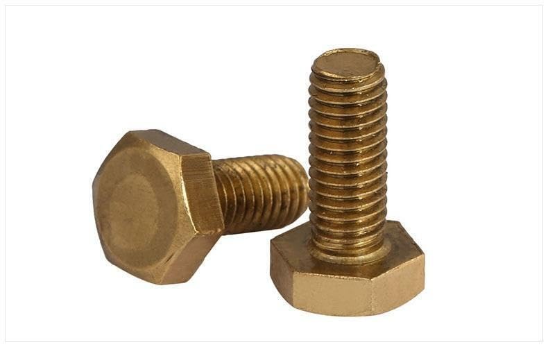 Select Size M12 M14 M16 Solid Brass Hex Head Cap Screws Bolts Right Hand Thread (5,M16 x 2.0 x 50mm)